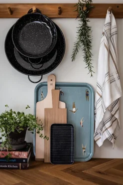 Knaggrekke - 6 knagger 80cm Teak