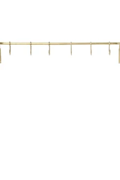 Knaggrekke - 6 Knagger Messing