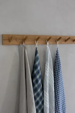 Knaggrekke - 8 knagger Oak Natural L80cm