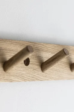 Knaggrekke - 12 knagger Oak Natural L120cm