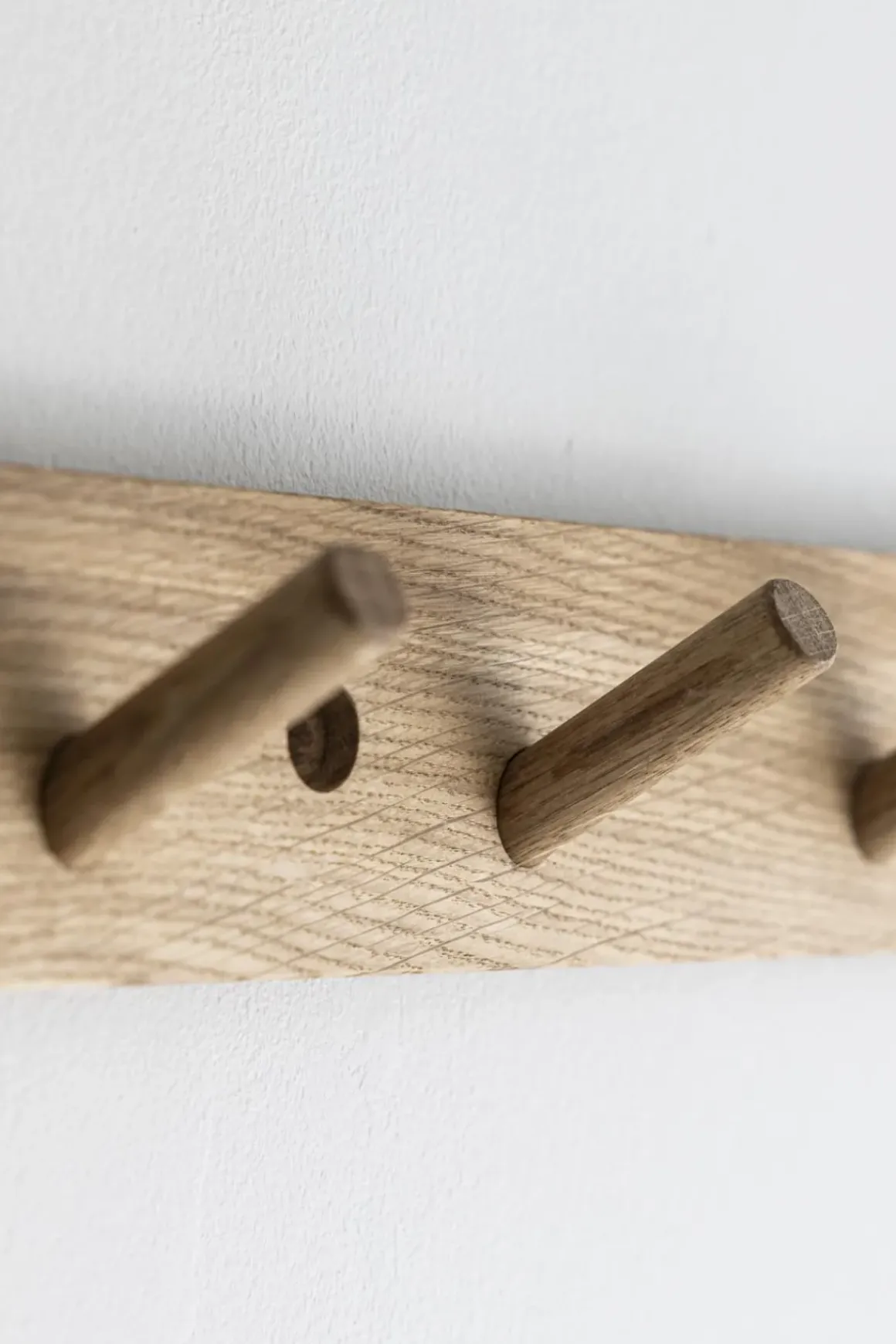 Knaggrekke - 12 knagger Oak Natural L120cm