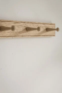 Knaggrekke - Shaker 6 Knagger Eik