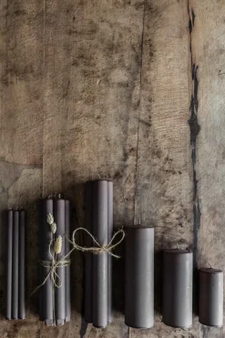 Kronelys - h27cm Brun