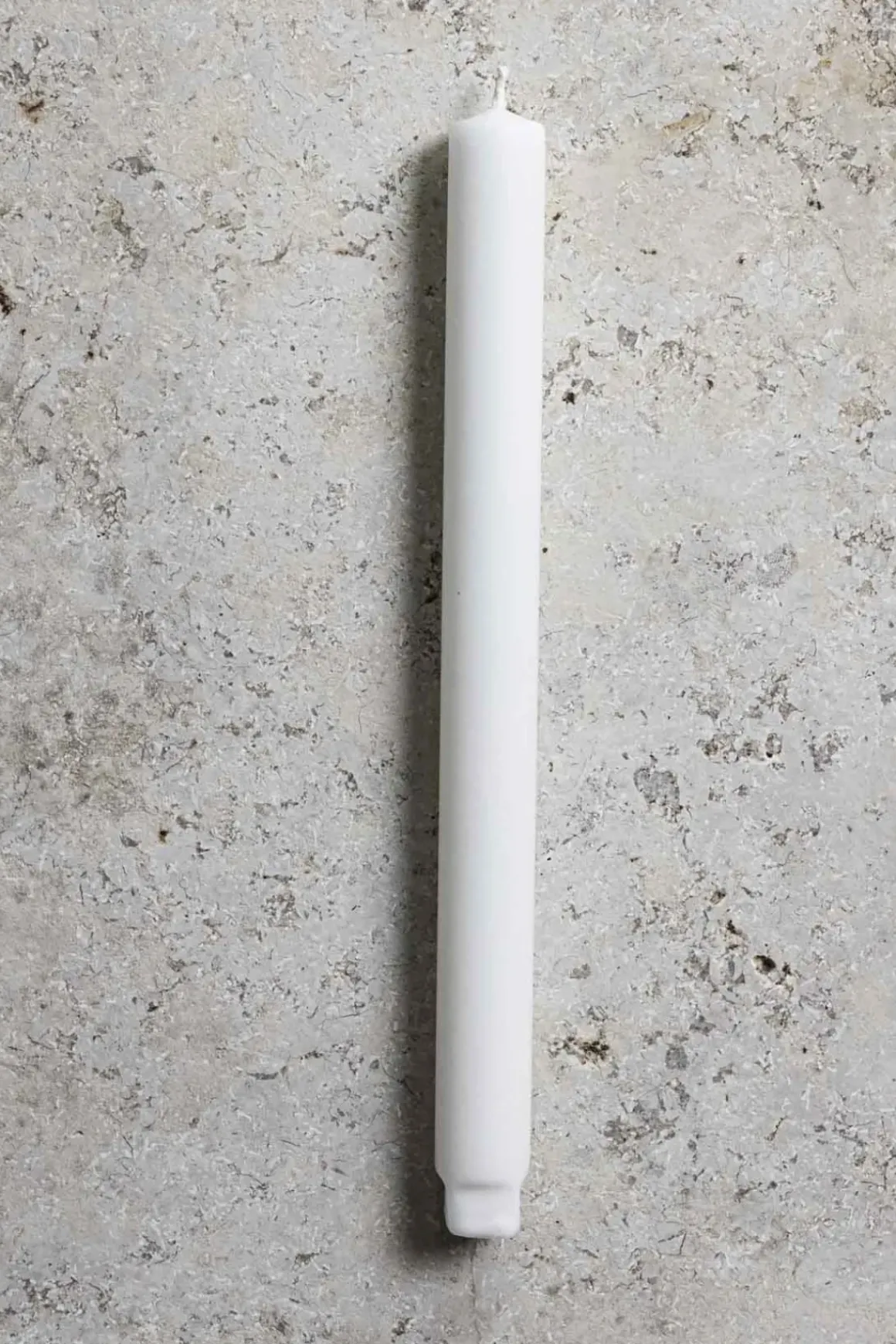 Kronelys - h27cm Hvit