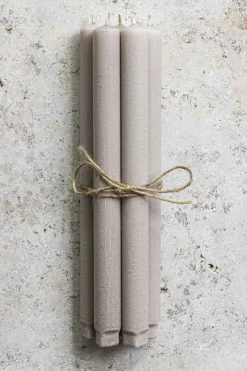 Kronelys - H27cm Latte