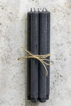 Kronelys - h27cm Sort