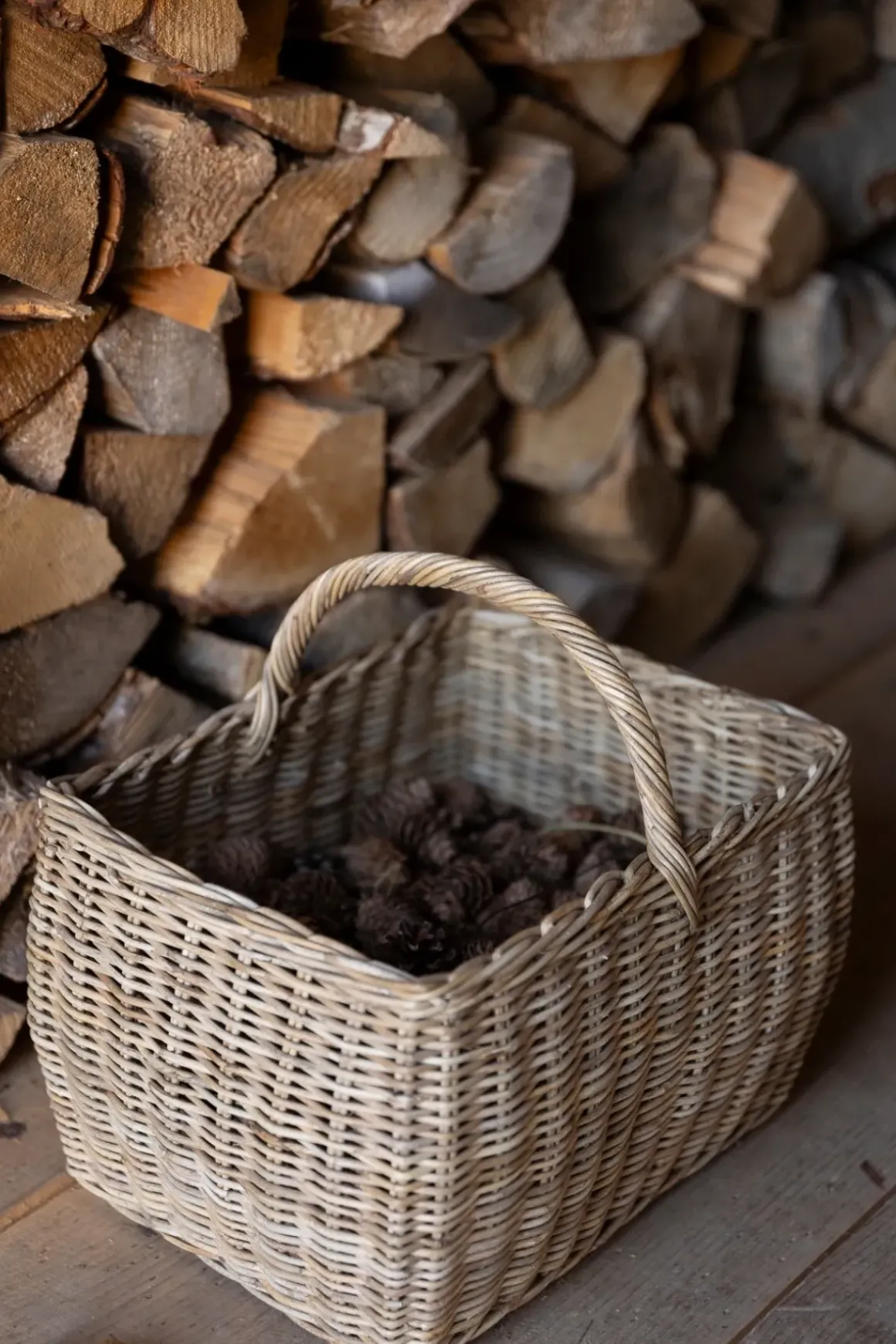 Kurv - Shopping Grå 30x24xH20cm