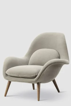 Lenestol - Swoon 1770 Grand Mohair 9103 Røkt Eik