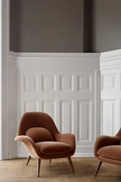 Lenestol - Swoon 1770 Grand Mohair 2103 Lakkert Valnøtt