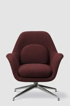 Lenestol - Swoon Lounge Petit 1776 Carlotto 500 Swivel Krom