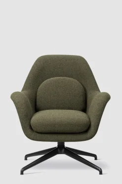 Lenestol - Swoon Lounge Petit 1776 Carlotto 900 Swivel Sort