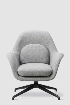 Lenestol - Swoon Lounge Petit 1776 Hallingdal 130 Swivel Sort