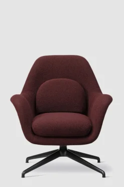 Lenestol - Swoon Lounge Petit 1776 Carlotto 500 Swivel Sort