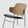 Lenestol - The Penguin Lounge 842 Dakar, Black Steel, Natural Oak
