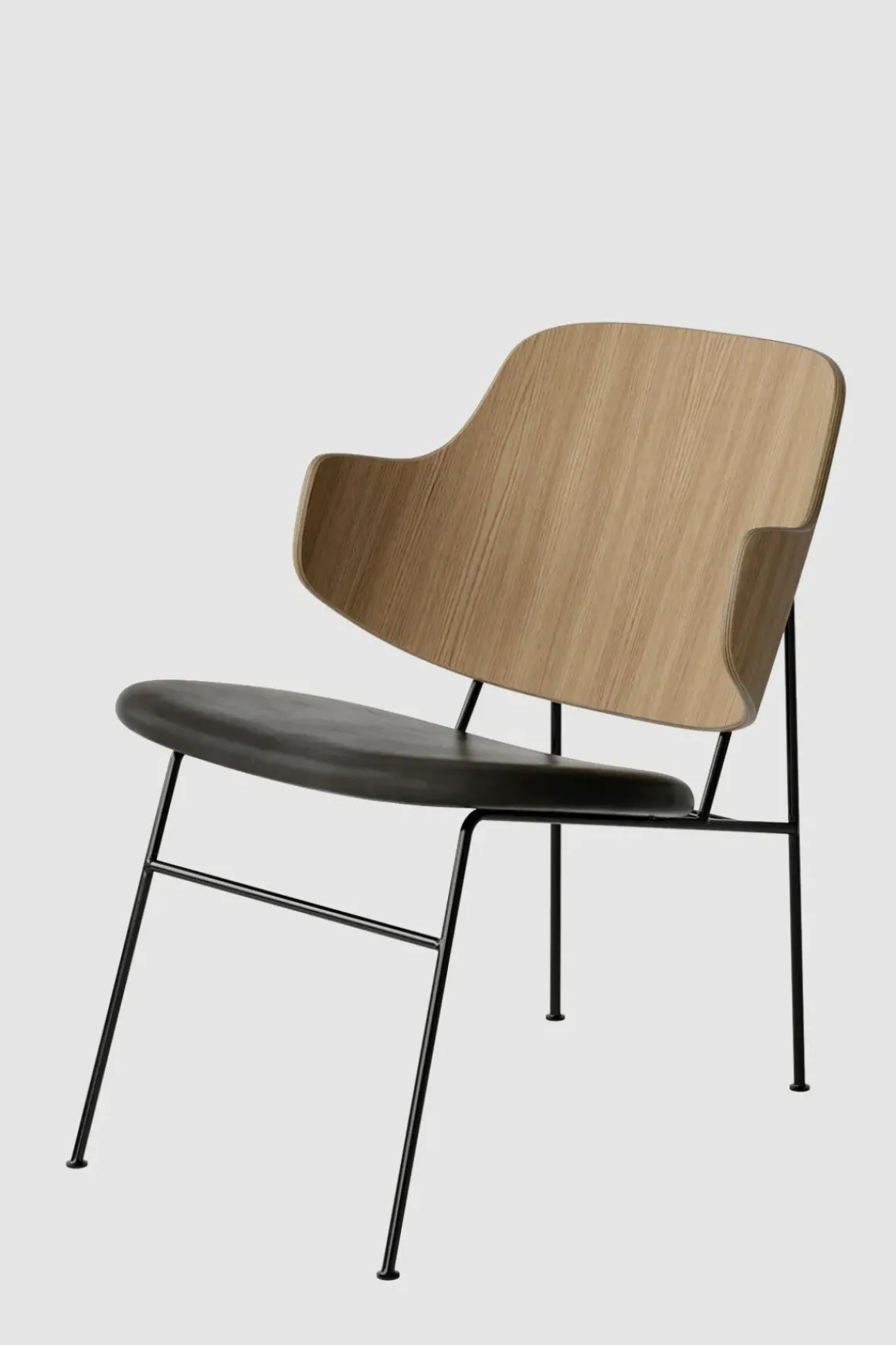Lenestol - The Penguin Lounge 842 Dakar, Black Steel, Natural Oak