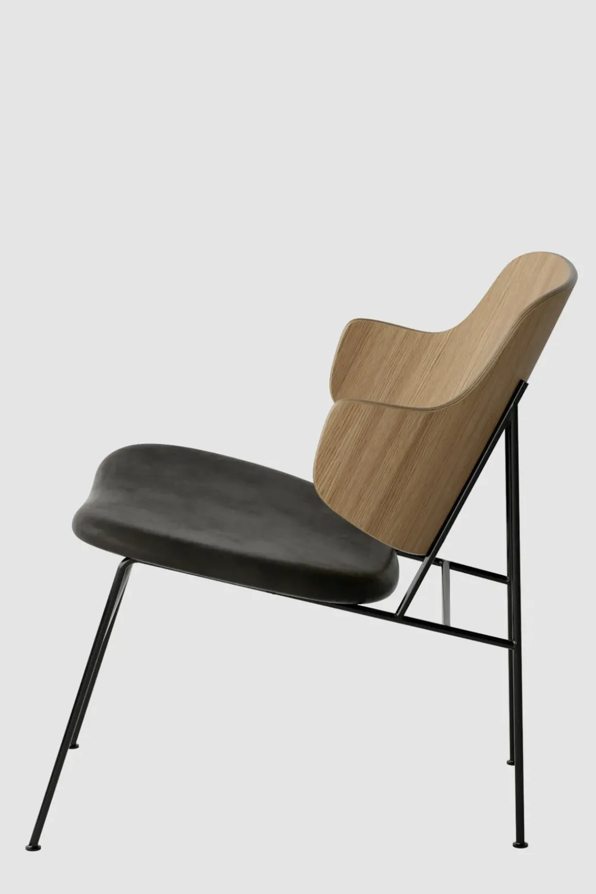 Lenestol - The Penguin Lounge 842 Dakar, Black Steel, Natural Oak