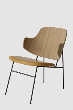 Lenestol - The Penguin Lounge 250 Dakar, Black Steel, Natural Oak