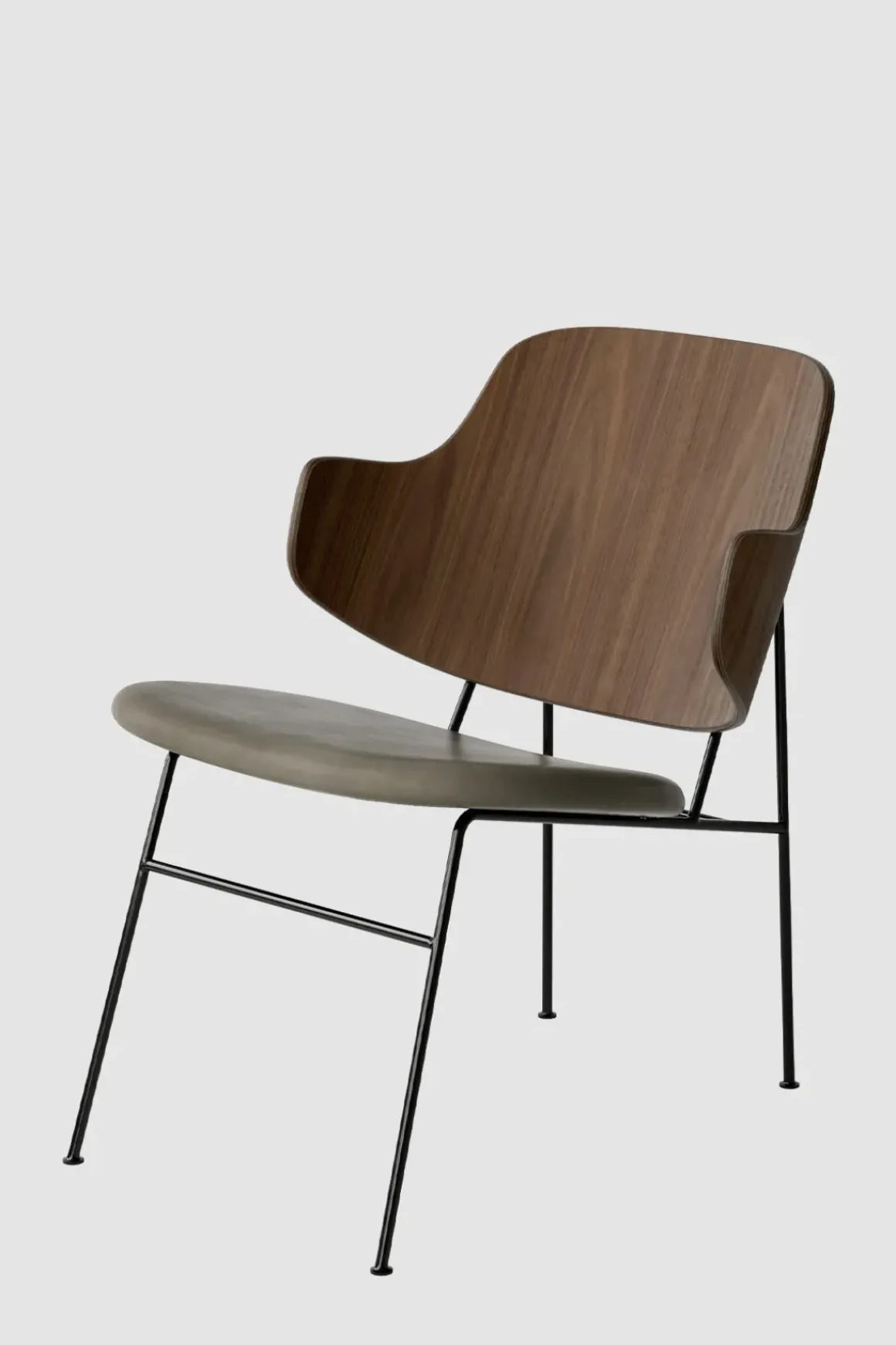 Lenestol - The Penguin Lounge 329 Dakar, Black Steel, Walnut