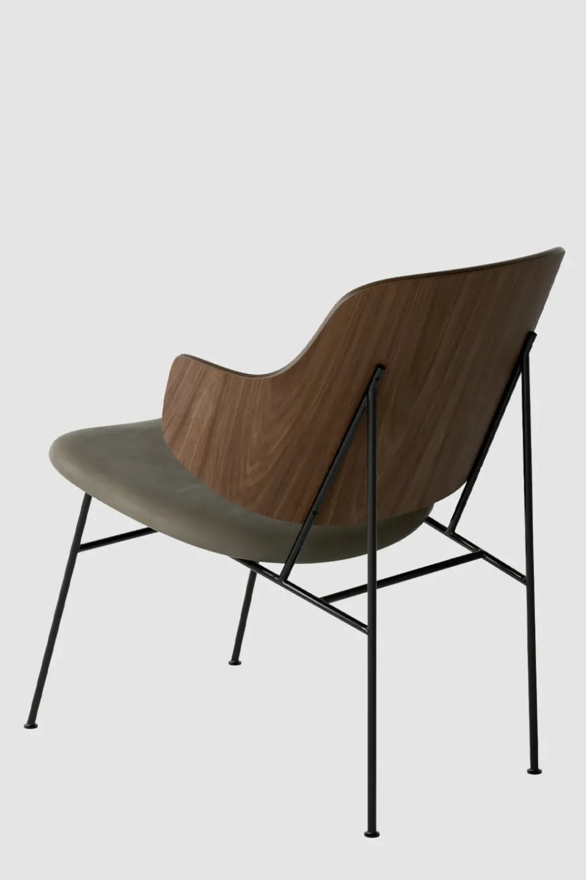 Lenestol - The Penguin Lounge 329 Dakar, Black Steel, Walnut