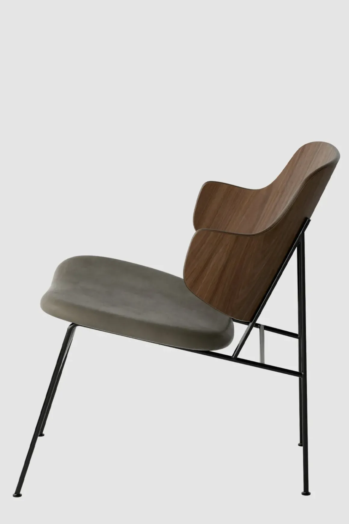 Lenestol - The Penguin Lounge 329 Dakar, Black Steel, Walnut