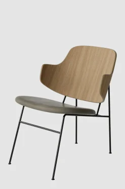 Lenestol - The Penguin Lounge 329 Dakar, Black Steel, Natural Oak