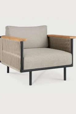 Loungestol - Corbey Sort/Oyster