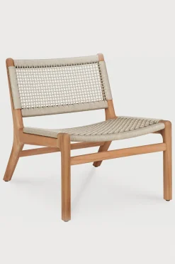 Loungestol - Jack Woven Teak/Beige