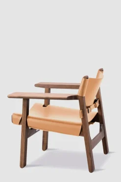 Loungestol - Spanish Chair 2226 Oljet Valnøtt/Natur Lær