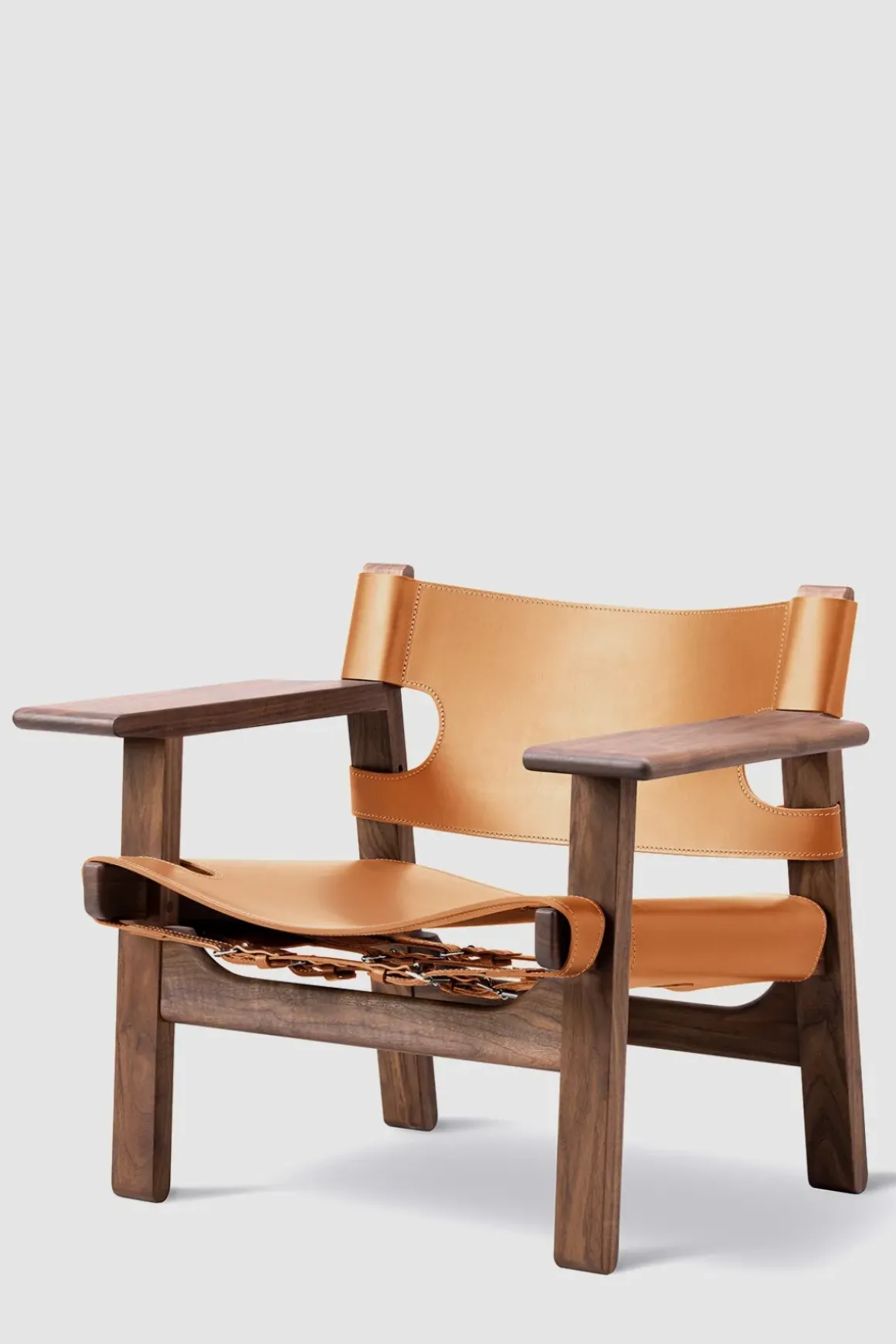 Loungestol - Spanish Chair 2226 Oljet Valnøtt/Cognac Lær