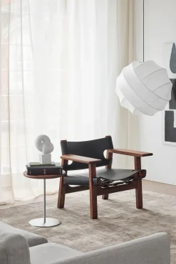 Loungestol - Spanish Chair 2226 Oljet Valnøtt/Sort Lær