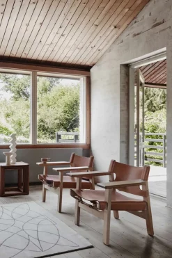 Loungestol - Spanish Chair 2226 Lysoljet Eik/Cognac Lær