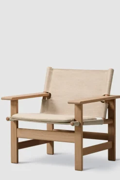 Loungestol - The Canvas Chair Lys Oljet Eik / Naturfarget Canvas