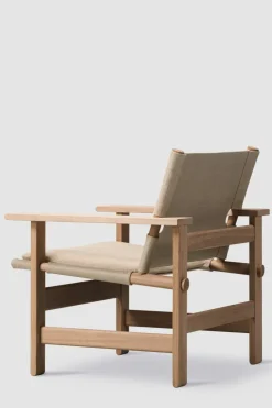 Loungestol - The Canvas Chair Lys Oljet Eik / Naturfarget Canvas