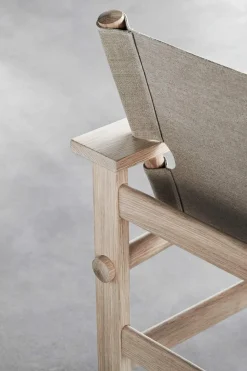 Loungestol - The Canvas Chair 2031 Såpet Eik / Naturfarget Canvas