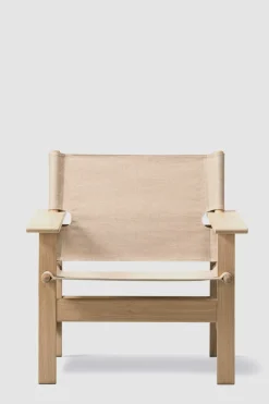 Loungestol - The Canvas Chair 2031 Såpet Eik / Naturfarget Canvas