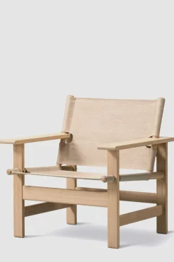 Loungestol - The Canvas Chair 2031 Såpet Eik / Naturfarget Canvas