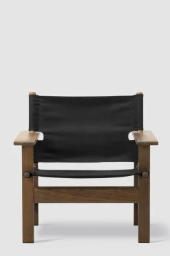 Loungestol - The Canvas Chair 2031 Røkt Eik / Sort Canvas