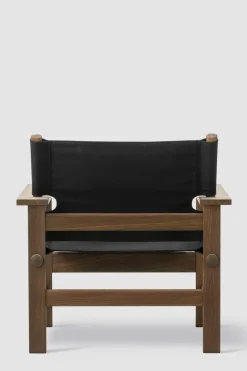 Loungestol - The Canvas Chair 2031 Røkt Eik / Sort Canvas