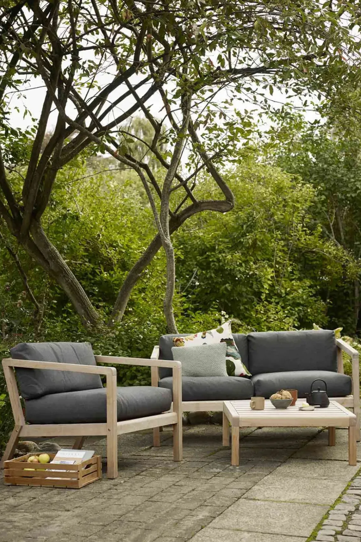 Loungestol - Virkelyst Armchair Teak/Charcoal