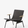 Loungstol - Ville AV45 m/Armlene Warm Black