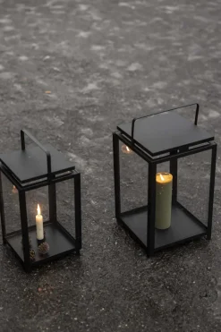 Lykt - H42cm Sort
