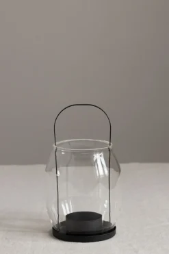 Lykt - Telys H22cm Sort