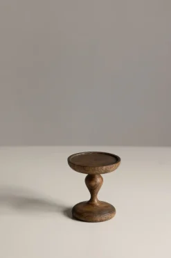 Lysfat - Wooden Cake Dish S Dark