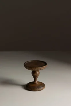 Lysfat - Wooden Cake Dish S Dark