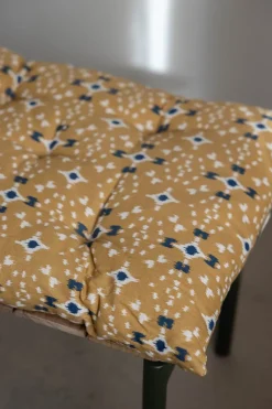 Madrass - 45x125cm Mustard/Off-White/Dark Blue