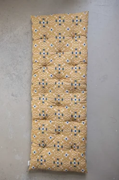 Madrass - 45x125cm Mustard/Off-White/Dark Blue