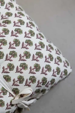 Madrass - 45x125cm Off-White/Green/Burgundy