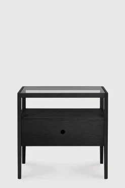 Nattbord - Spindle Bedside Table Oak Black