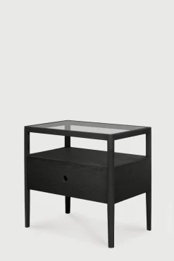 Nattbord - Spindle Bedside Table Oak Black