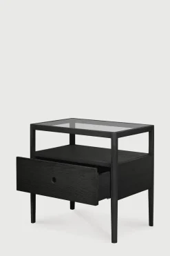 Nattbord - Spindle Bedside Table Oak Black
